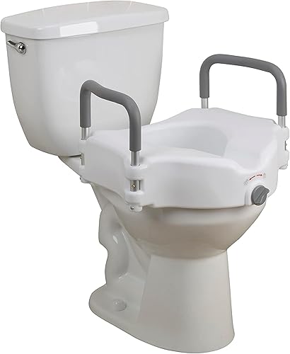 Drive Medical Elevated Toilet Seat with Arms