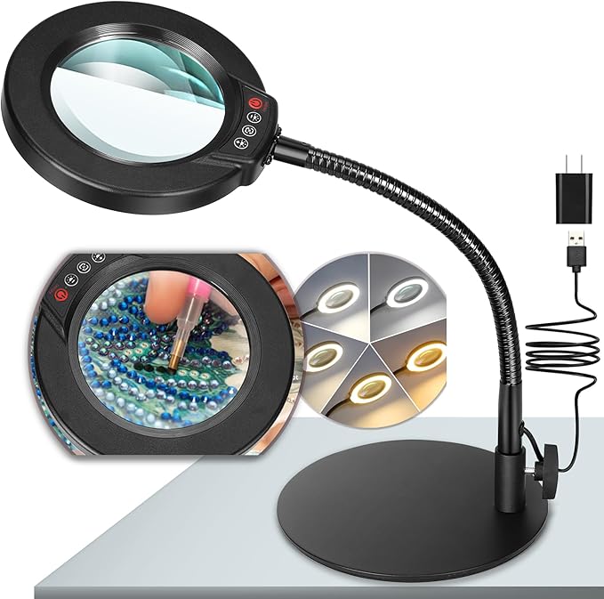 Magnifying Lamp LED Desk Light